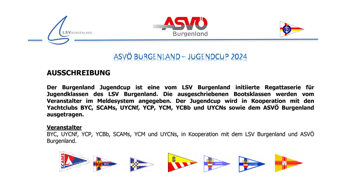 LSV Burgenland Jugendcup 2024 - Ausschreibung